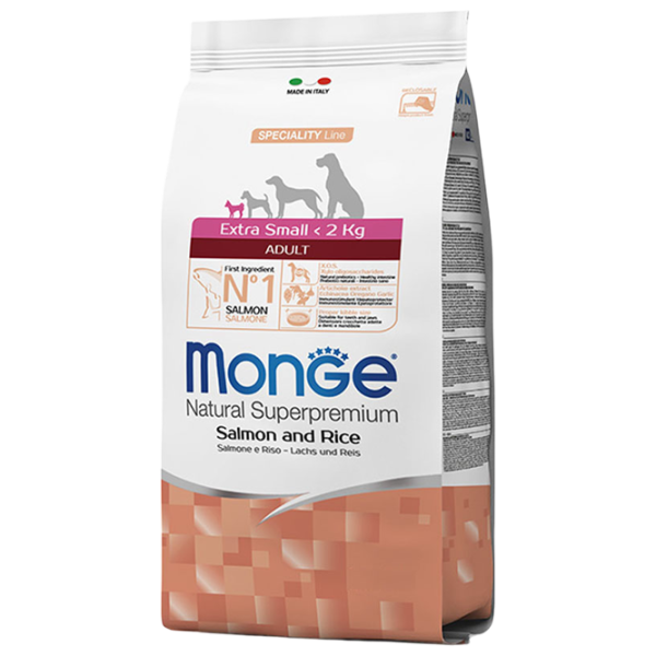 Hrană pentru câini uscată Monge Natural Superpremium M01145 0.8 kg / Orez, somon photo 1 Hrană pentru câini uscată Monge Natural Superpremium M01145 0.8 kg / Orez, somon photo 1