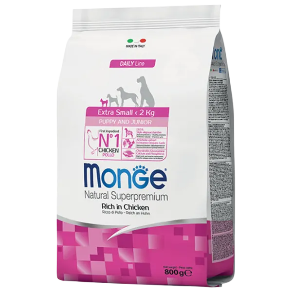 Hrană pentru câini uscată Monge Natural Superpremium M01140 0.8 kg / Orez, somon photo 1 Hrană pentru câini uscată Monge Natural Superpremium M01140 0.8 kg / Orez, somon photo 1