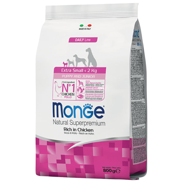 Hrană pentru câini uscată Monge Natural Superpremium M01140 0.8 kg / Orez, somon photo 1 Hrană pentru câini uscată Monge Natural Superpremium M01140 0.8 kg / Orez, somon photo 1