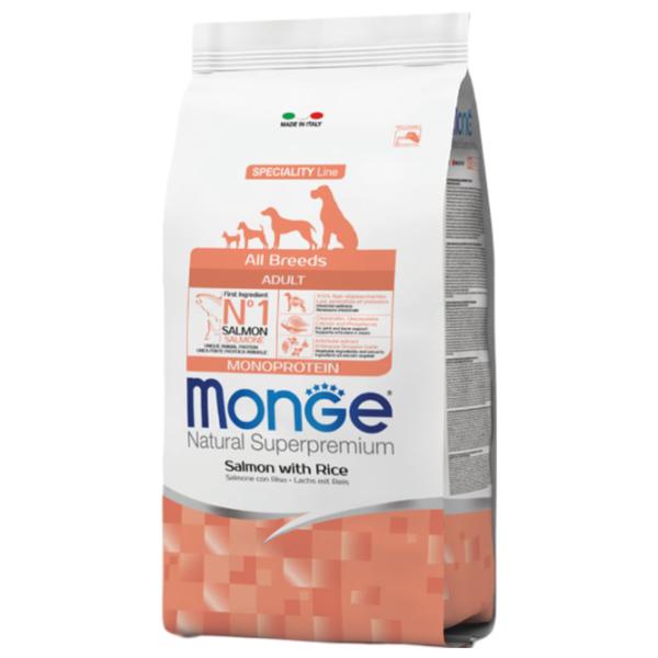 Hrană pentru câini uscată Monge Natural M01129 2.5 kg / Orez, somon photo 1 Hrană pentru câini uscată Monge Natural M01129 2.5 kg / Orez, somon photo 1