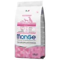 Корм для собак сухой Monge Natural Light M01110 2.5 кг / Свинина, рис