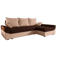 Угловой диван Space Meble Denver L Bonnell Sawana 16/ 22 (736888) Рогожка/ Тёмно-коричневый