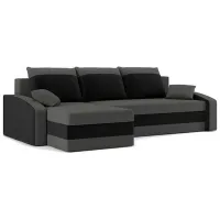 Canapea de colț Magnifico Hewlet Foam Mikro 27/ Mikro 15 (5702272) Velur/ Gray photo 2