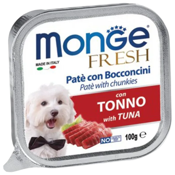 Корм для собак влажный Monge Fresh M01301 0.1 кг / Тунец photo 1 Корм для собак влажный Monge Fresh M01301 0.1 кг / Тунец photo 1