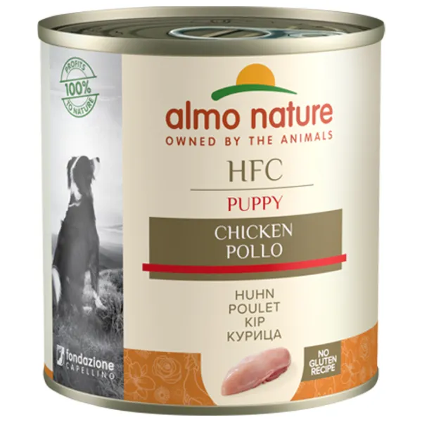 Hrană pentru câini umedă Almo Nature HFC 0.28 kg/ Găină photo 1 Hrană pentru câini umedă Almo Nature HFC 0.28 kg/ Găină photo 1