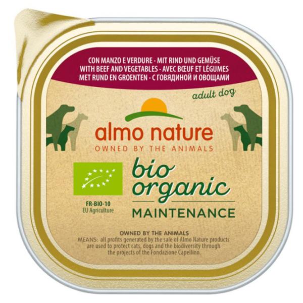 Hrană pentru câini umedă Almo Nature Bio Organic Alu 0.3 kg/ Vită, legume photo 1