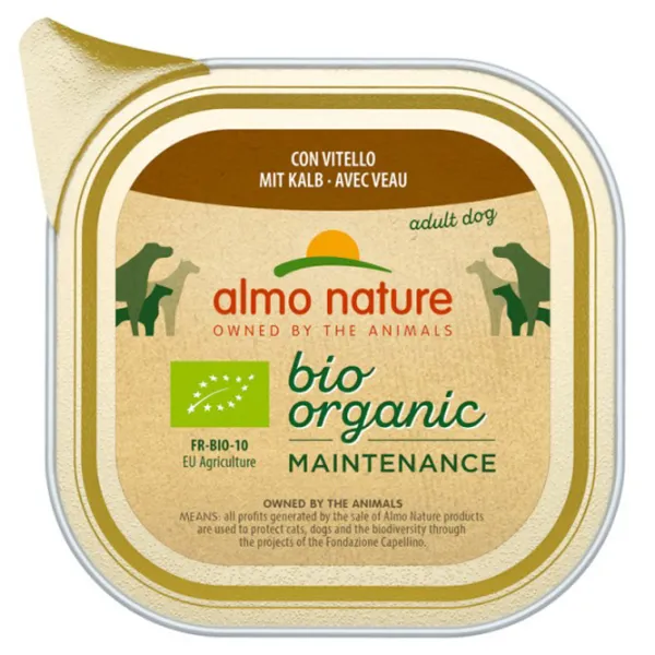 Hrană pentru câini umedă Almo Nature Bio Organic Alu 0.1 kg/ Vită photo 1 Hrană pentru câini umedă Almo Nature Bio Organic Alu 0.1 kg/ Vită photo 1