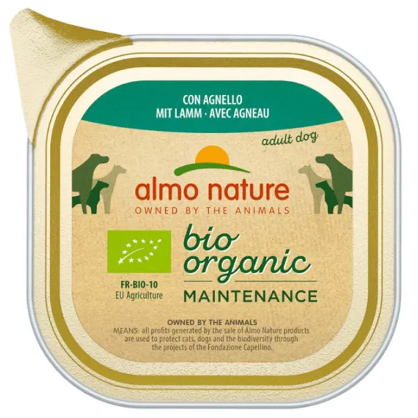 Hrană pentru câini umedă Almo Nature Bio Organic Alu 0.1 kg/ Miel photo 1 Hrană pentru câini umedă Almo Nature Bio Organic Alu 0.1 kg/ Miel photo 1