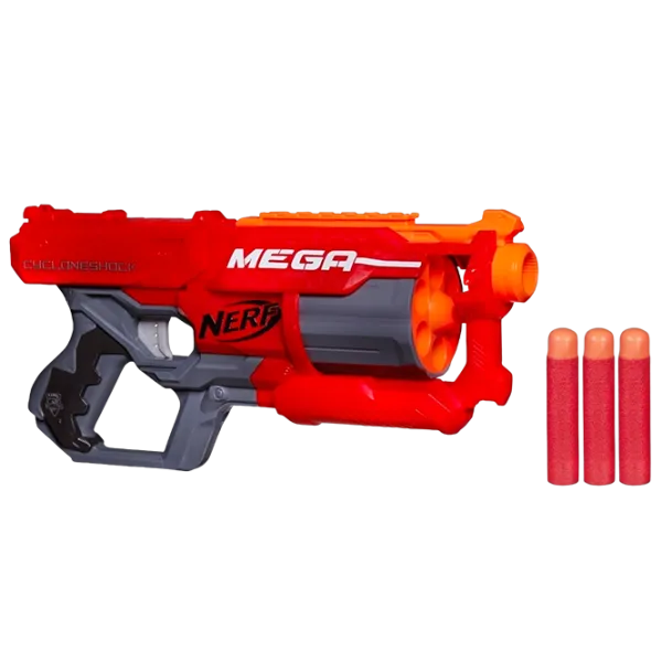 Бластер Hasbro Nerf Nstrike Mega Cycloneshock A9353 8+/ Стрел/ Красный photo 1