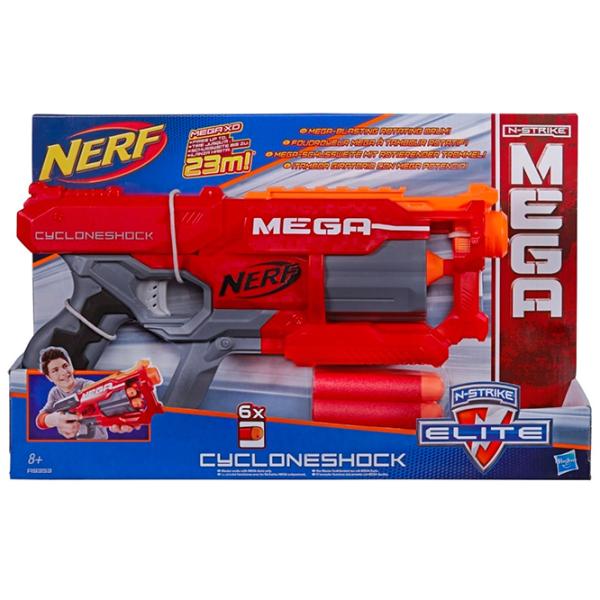 Бластер Hasbro Nerf Nstrike Mega Cycloneshock A9353 8+/ Стрел/ Красный photo 5