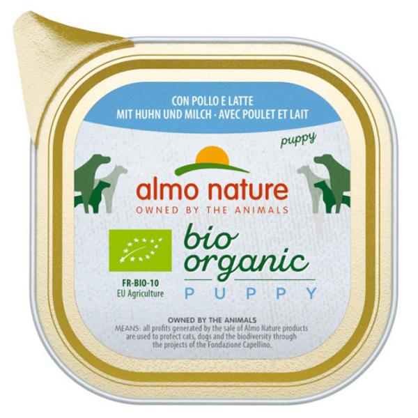 Hrană pentru câini umedă Almo Nature Bio Organic Alu 0.1 kg/ Găină, lapte photo 1 Hrană pentru câini umedă Almo Nature Bio Organic Alu 0.1 kg/ Găină, lapte photo 1