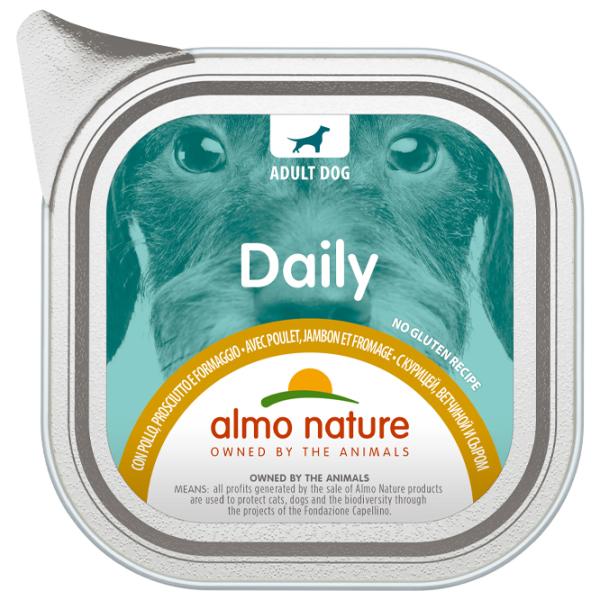 Корм для собак влажный Almo Nature Daily 0.1 кг/ Курица, ветчина, сыр photo 1 Корм для собак влажный Almo Nature Daily 0.1 кг/ Курица, ветчина, сыр photo 1