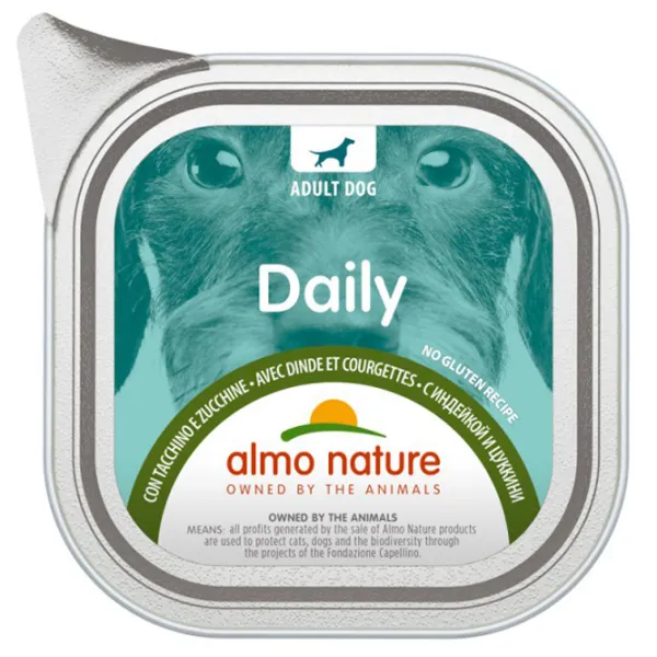 Корм для собак влажный Almo Nature Daily 225 0.1 кг / Кабачки photo 1 Корм для собак влажный Almo Nature Daily 225 0.1 кг / Кабачки photo 1