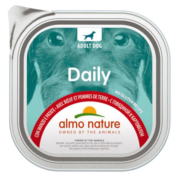 Корм для собак влажный Almo Nature Daily 0.1 кг/ Говядина photo 1 Корм для собак влажный Almo Nature Daily 0.1 кг/ Говядина photo 1