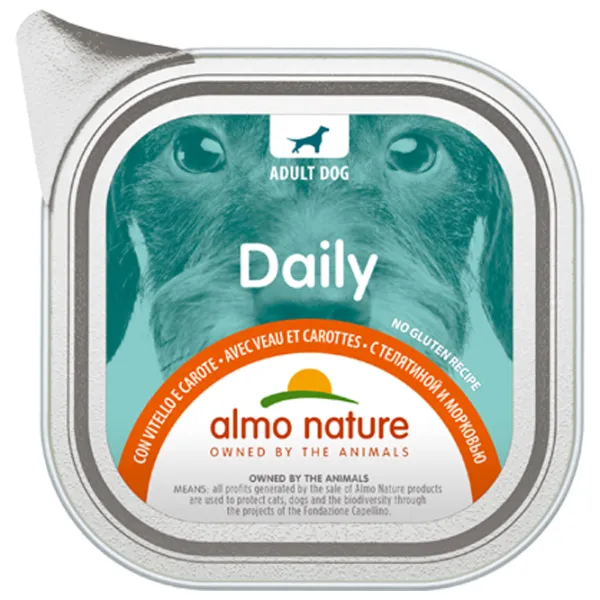 Hrană pentru câini umedă Almo Nature Daily 0.1 kg/ Vită, cartof photo 1 Hrană pentru câini umedă Almo Nature Daily 0.1 kg/ Vită, cartof photo 1
