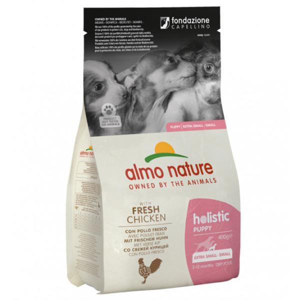 Hrană pentru câini uscată Almo Nature Fresh Chicken 0.4 kg/ Găină photo 1 Hrană pentru câini uscată Almo Nature Fresh Chicken 0.4 kg/ Găină photo 1