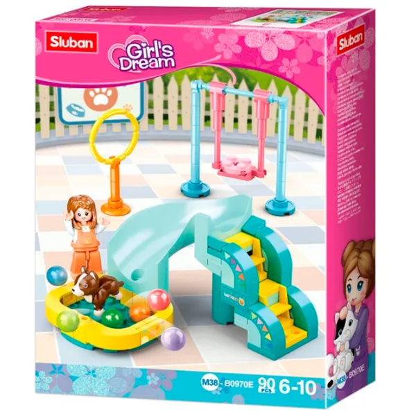Constructor Sluban Pet Amusement Park Animale/ Multicolor photo 6