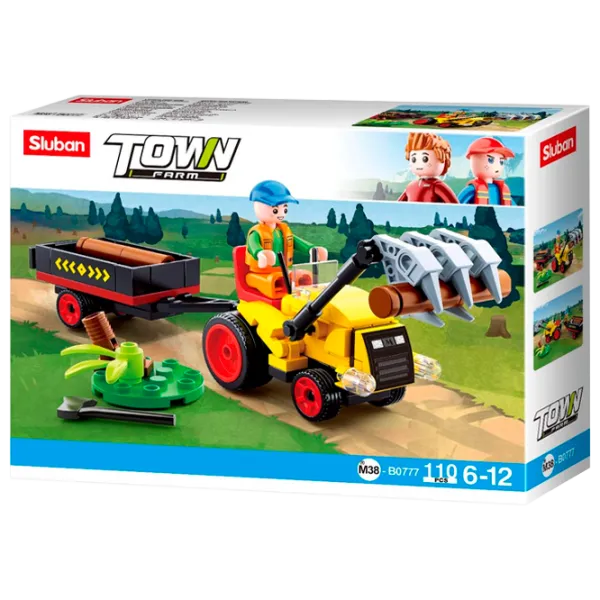 Constructor Sluban Town Log Trailer Tractor/ Multicolor photo 1