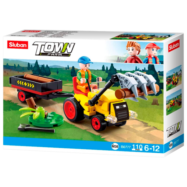Constructor Sluban Town Log Trailer Tractor/ Multicolor photo 1