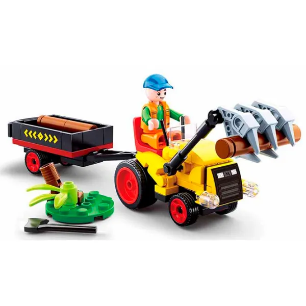 Constructor Sluban Town Log Trailer Tractor/ Multicolor photo 2