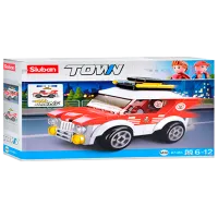 Constructor Sluban Pullback Rally Car Mașină/ Multicolor