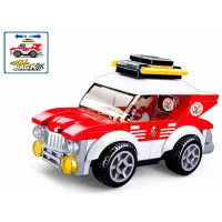 Constructor Sluban Pullback Rally Car Mașină/ Multicolor photo 2