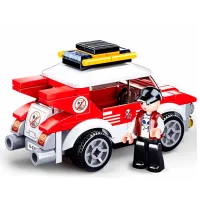 Constructor Sluban Pullback Rally Car Mașină/ Multicolor photo 3