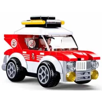 Constructor Sluban Pullback Rally Car Mașină/ Multicolor photo 5