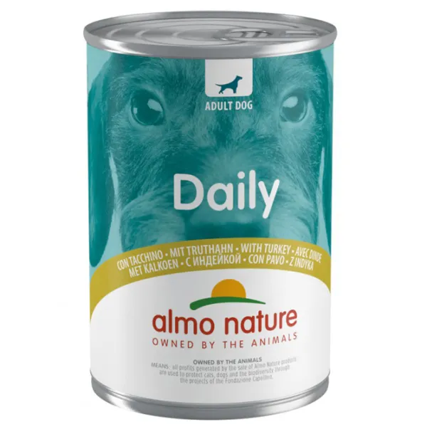 Корм для собак влажный Almo Nature Daily 0.4 кг/ Индейка photo 1 Корм для собак влажный Almo Nature Daily 0.4 кг/ Индейка photo 1