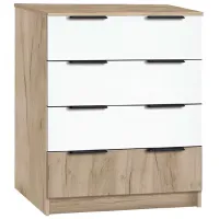 Comodă Modern Komfort 4B 88 x 80 x 38/ PAL/ Alb