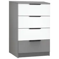 Комод Modern Komfort 4S 88 x 60 x 38см/ ДСП/ Белый