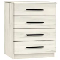 Comodă Modern Kenon 4B 88 x 80 x 38/ PAL/ Stejar Craft Alb