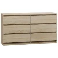 Comodă TopEshop Malwa M6 77 x 140 x 40/ LPAL/ Stejar Sonoma