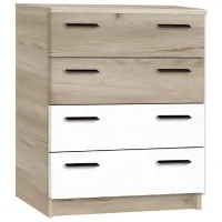 Comodă Modern Andi 4B 88 x 80 x 38/ PAL/ Stejar Craft Gri