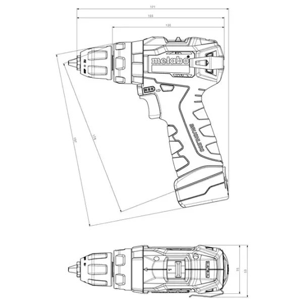 Дрель-шуруповерт Metabo SB BL 2x2.0 1650 об/ мин photo 6