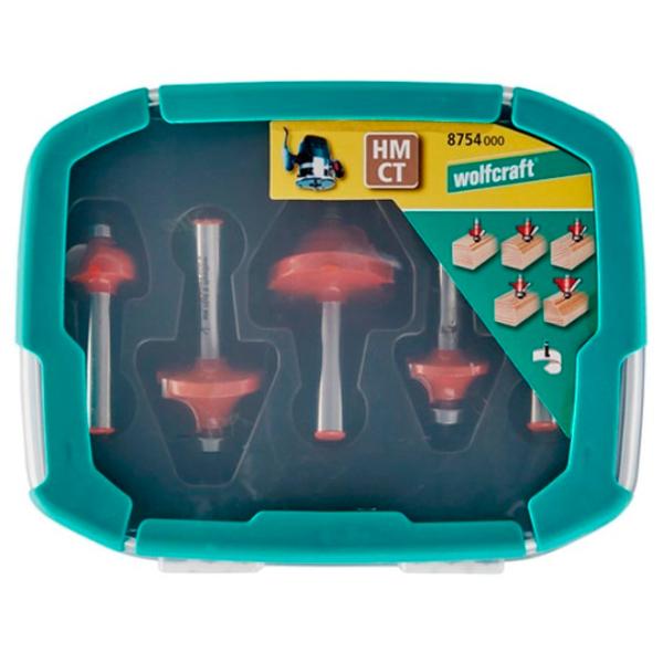 Set de freze Wolfcraft 8754000 Oțel photo 2