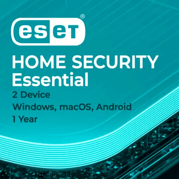 Antivirus ESET Home Security ESSENTIAL 1 year for 2 dev X86/ X64 2 Devices/ Карточка photo 1