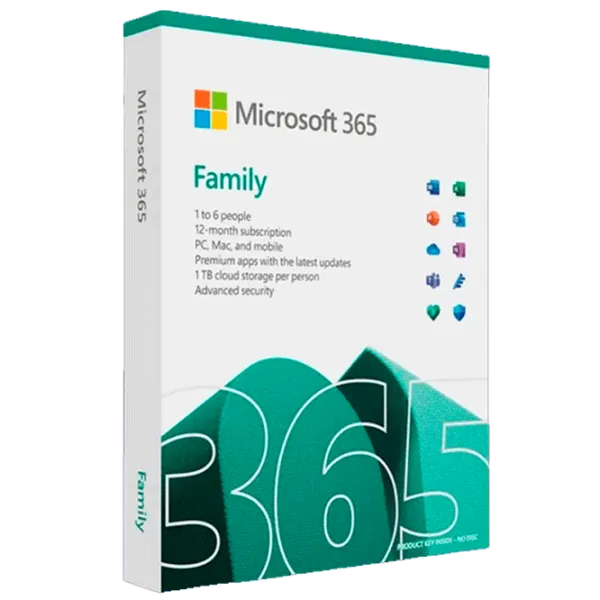 Microsoft Office Microsoft Family English Sub1YR Central X86/ X64 5/ Карточка photo 1