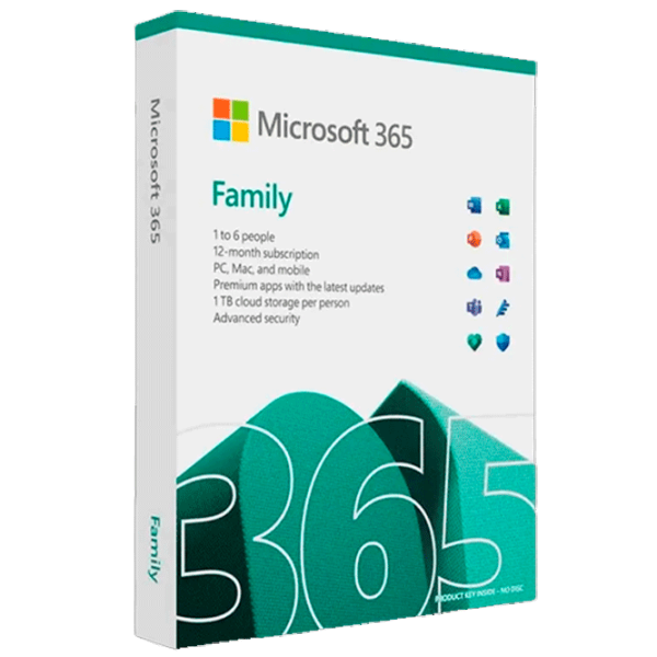Microsoft Office Microsoft Family English Sub1YR Central X86/ X64 5/ Карточка photo 1