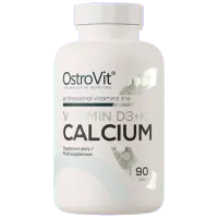 Vitamine și minerale OstroVit Vitamin D3 + K2 + Calcium 90 tabs (5902232618624) 90