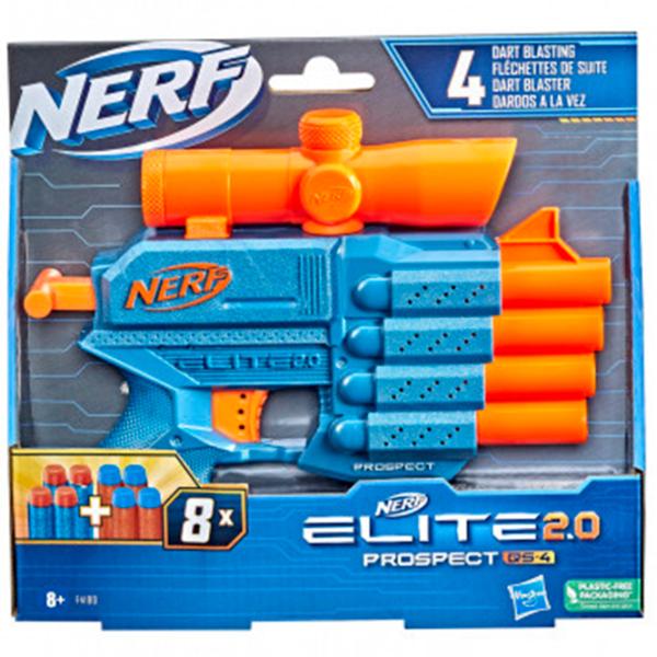 Бластер Hasbro Nerf Elite 2.0 Prospect QS 4 F4190 8+/ Стрел/ Blue photo 2