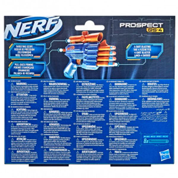 Бластер Hasbro Nerf Elite 2.0 Prospect QS 4 F4190 8+/ Стрел/ Blue photo 3