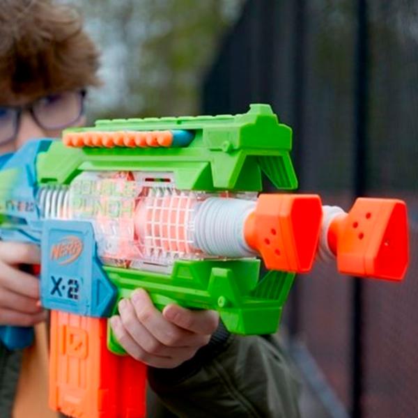 Blaster Hasbro Nerf Elite 2.0 Blaster Double Punch F6363 8+/ Săgeți/ Blue photo 4 Blaster Hasbro Nerf Elite 2.0 Blaster Double Punch F6363 8+/ Săgeți/ Blue photo 4