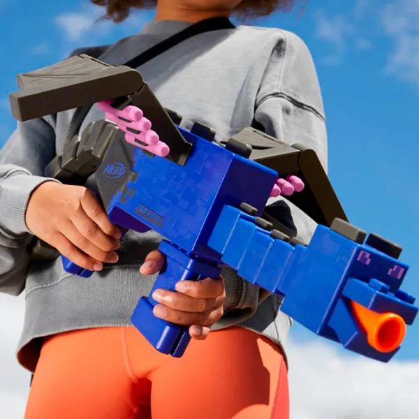Blaster Hasbro Nerf Minecraft Ender Dragon F7912 8+/ Săgeți/ Blue photo 2 Blaster Hasbro Nerf Minecraft Ender Dragon F7912 8+/ Săgeți/ Blue photo 2