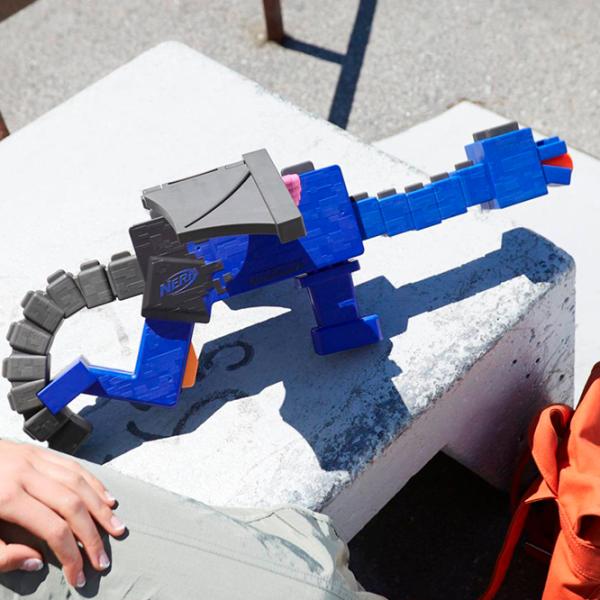 Blaster Hasbro Nerf Minecraft Ender Dragon F7912 8+/ Săgeți/ Blue photo 3 Blaster Hasbro Nerf Minecraft Ender Dragon F7912 8+/ Săgeți/ Blue photo 3