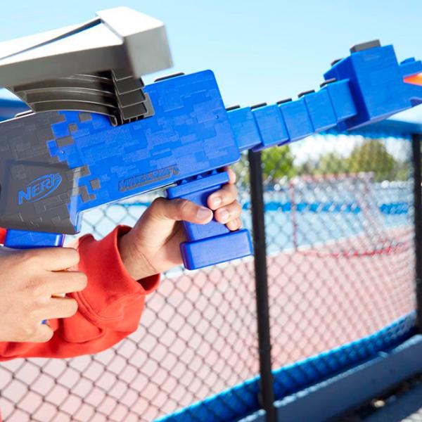 Blaster Hasbro Nerf Minecraft Ender Dragon F7912 8+/ Săgeți/ Blue photo 5 Blaster Hasbro Nerf Minecraft Ender Dragon F7912 8+/ Săgeți/ Blue photo 5