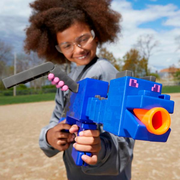 Blaster Hasbro Nerf Minecraft Ender Dragon F7912 8+/ Săgeți/ Blue photo 7 Blaster Hasbro Nerf Minecraft Ender Dragon F7912 8+/ Săgeți/ Blue photo 7