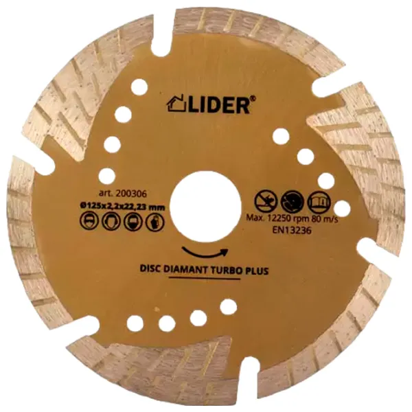 Disc diamantat segmentat Lider 200305  photo 1 Disc diamantat segmentat Lider 200305  photo 1