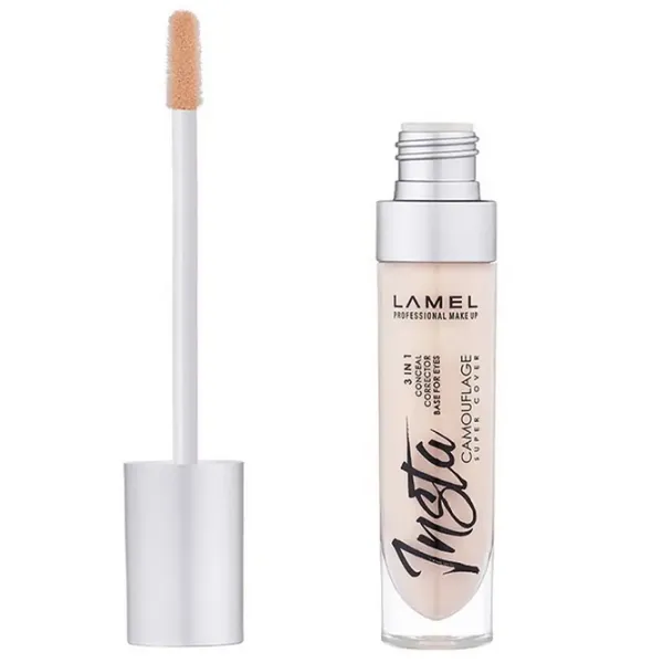 Concealer для корекции дефектов и неровностеи Lamel INSTA CAMOUFLAGE 8 мл/ Бежевый photo 2