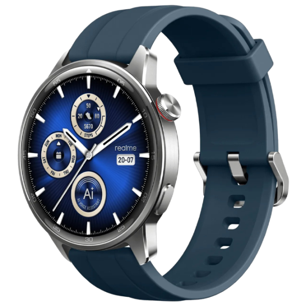 Умные часы Realme Watch S2 1.43"/ Серебристый - Синий photo 1